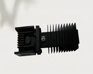 What are the common structural forms of high-power waveguide isolators?